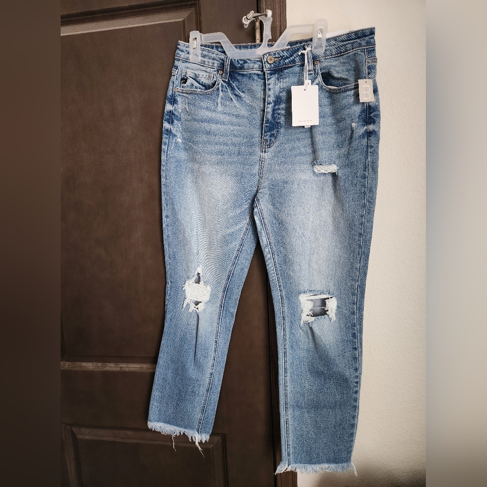 Distressed jeans